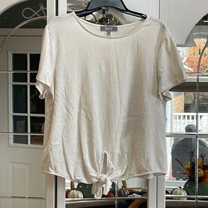 Women’s Off White Textured Top
